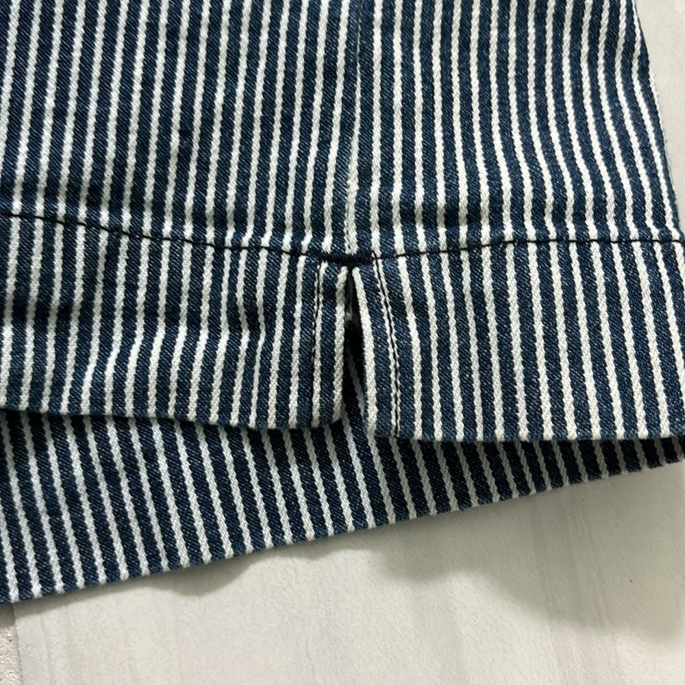 Christopher & Banks Striped Denim Skort size 8 - Picture 3 of 6